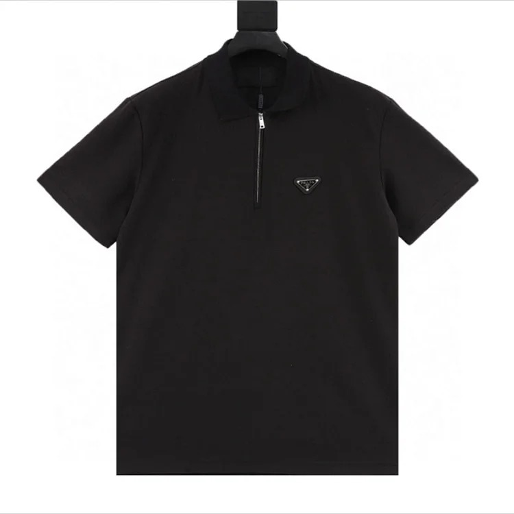 Chest Pocket Half-Zip Short Sleeve POLO Shirt Short Sleeve