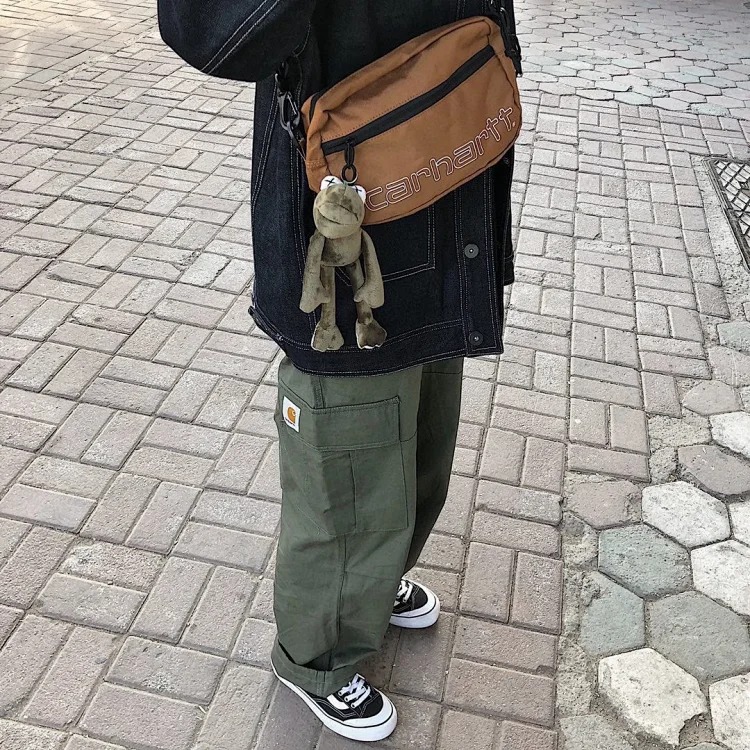 High-quality Kaha Car multi-pocket overalls casual straight long American retro mountain style Japanese trendy couples for men and women