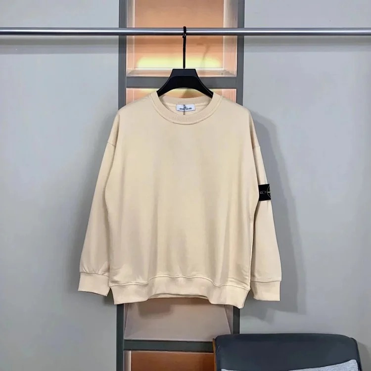 Round neck pullover long sleeve sweatshirt, same style for men and women