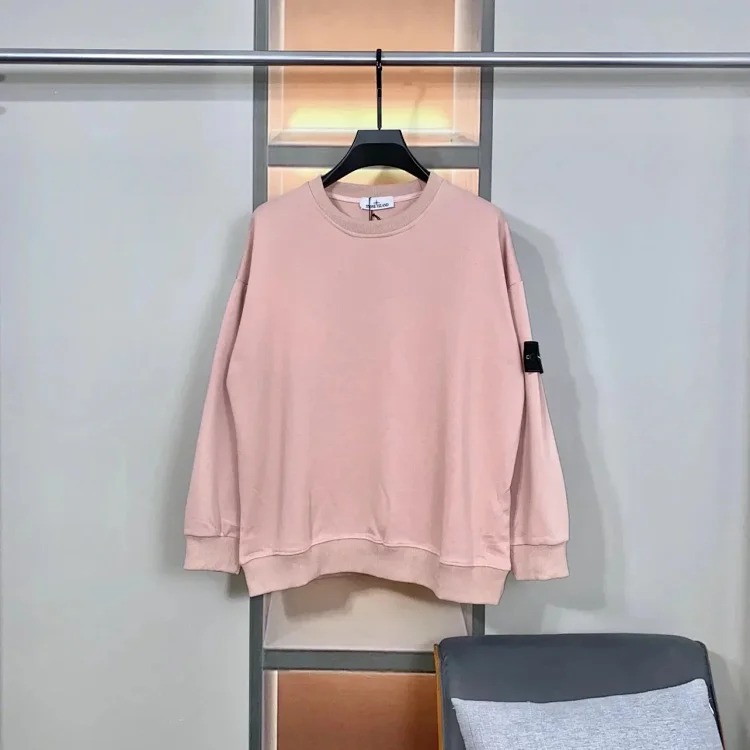 Round neck pullover long sleeve sweatshirt, same style for men and women