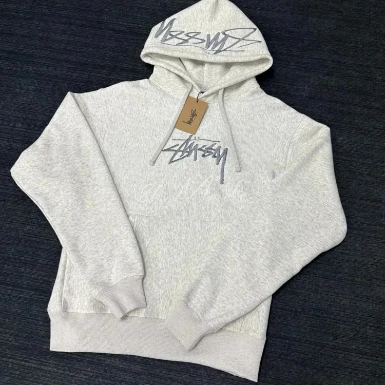 Embroidered hooded sweatshirt for men and women, couple style