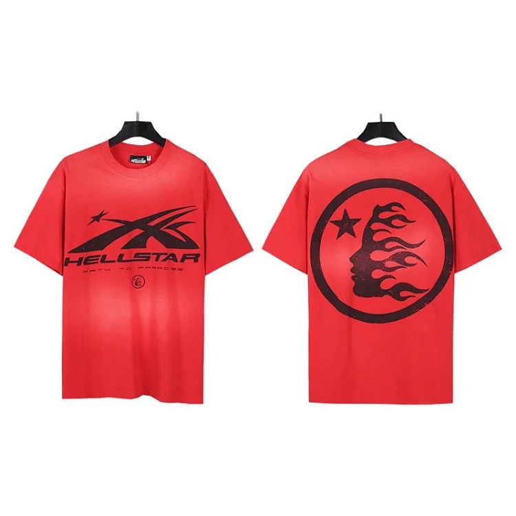 American trendy brand Hellstar Hellstar T-Shirt Hellstar washed printed short-sleeved T-shirt classic style