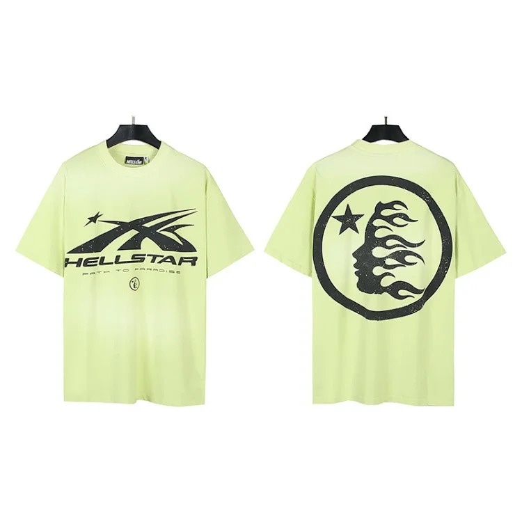 American trendy brand Hellstar Hellstar T-Shirt Hellstar washed printed short-sleeved T-shirt classic style