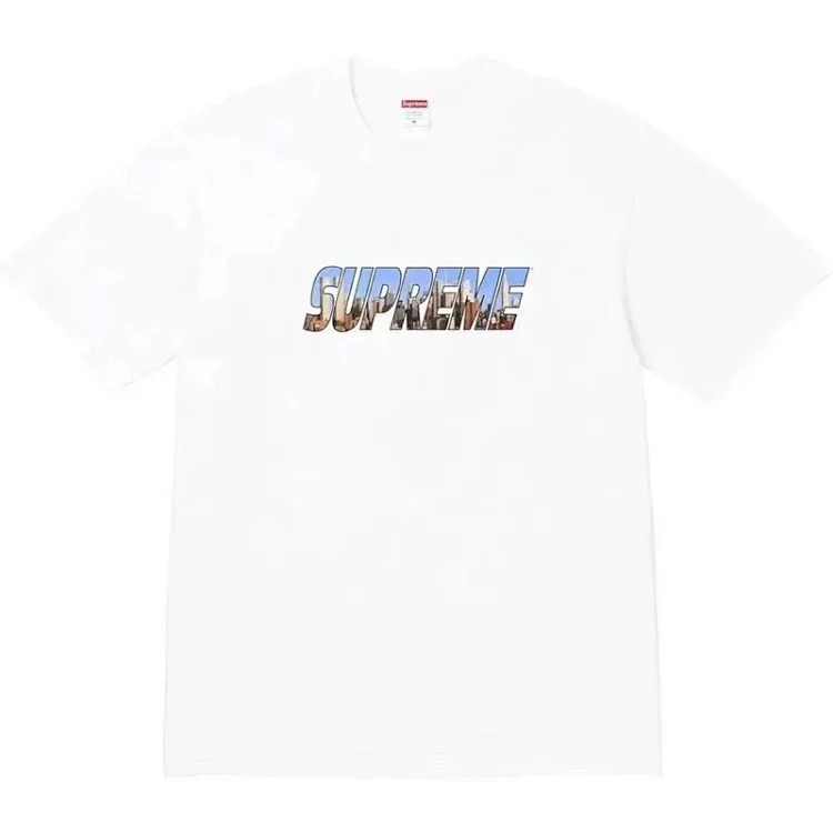 Milan Cross Smoke Classic Lettering Short Sleeve T-Shirt