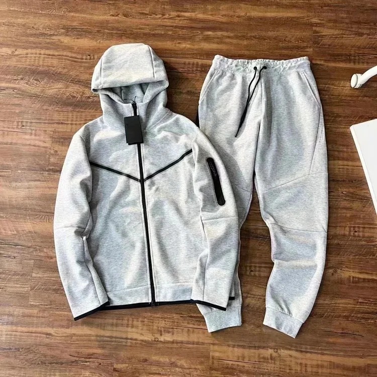 2024 Casual Sports Hooded Men's Side Zipper 490 and 163 Suit