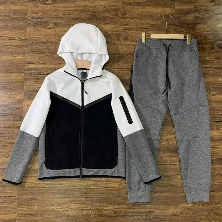2024 Casual Sports Hooded Men's Side Zipper 490 and 163 Suit