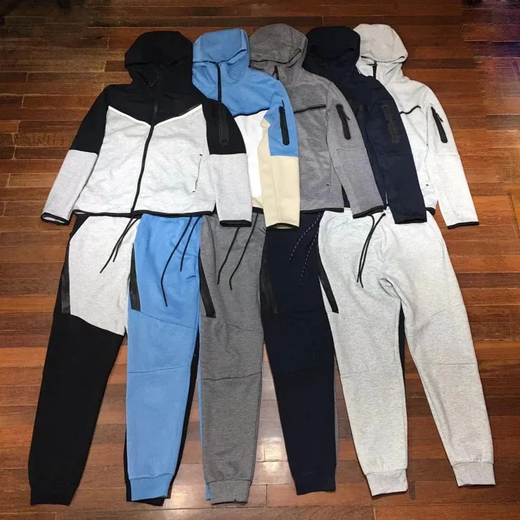 2024 Casual Sports Hooded Men's Side Zipper 490 and 163 Suit
