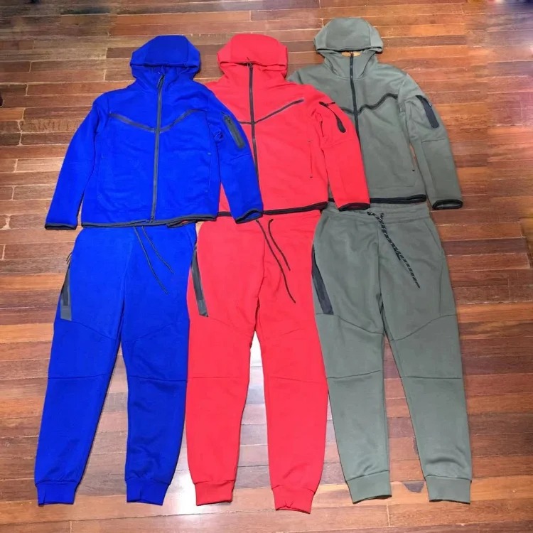 2024 Casual Sports Hooded Men's Side Zipper 490 and 163 Suit