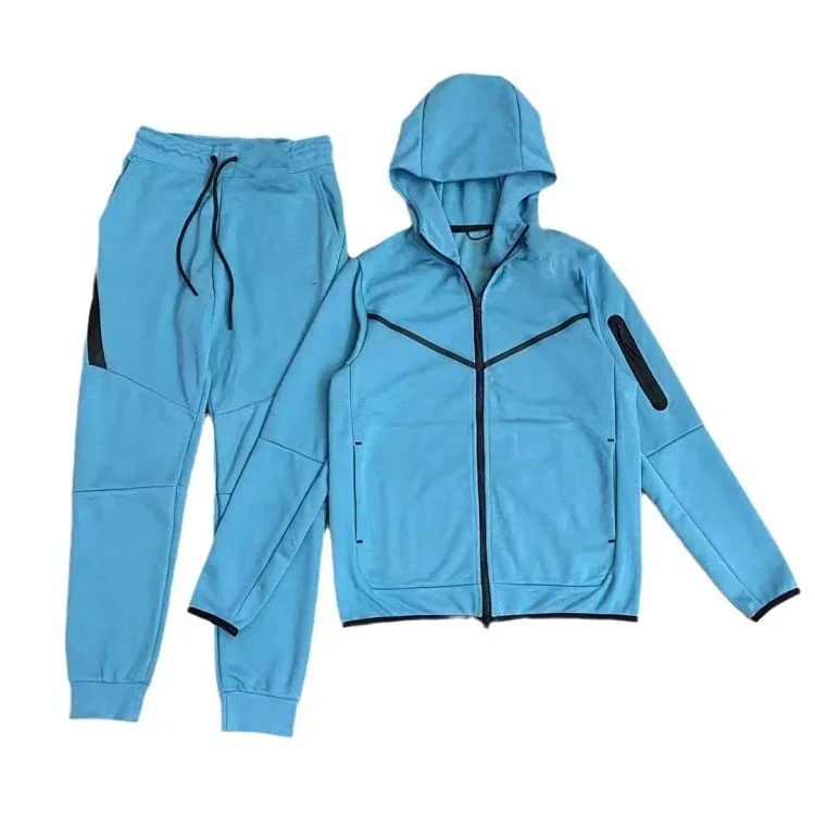 2024 Casual Sports Hooded Men's Side Zipper 490 and 163 Suit
