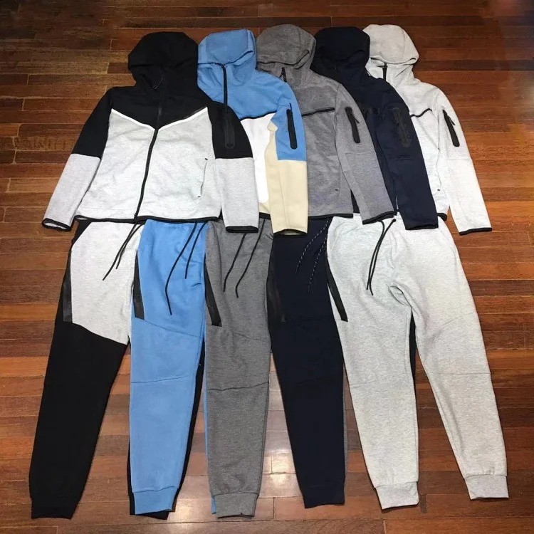 2024 Casual Sports Hooded Men's Side Zipper 490 and 163 Suit