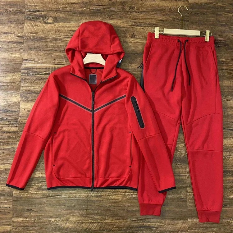 2024 Casual Sports Hooded Men's Side Zipper 490 and 163 Suit