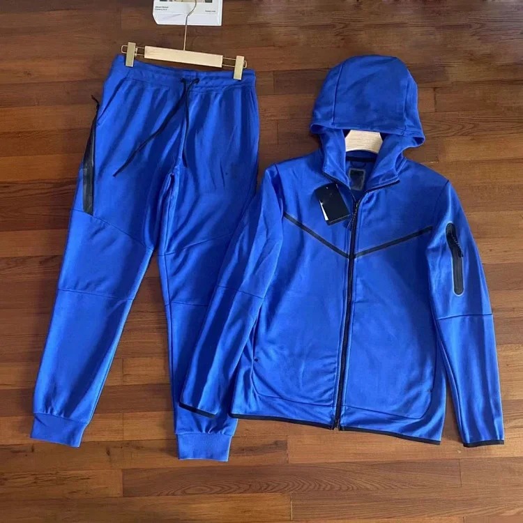 2024 Casual Sports Hooded Men's Side Zipper 490 and 163 Suit