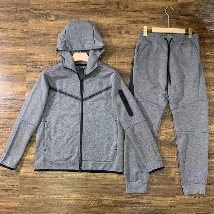 2024 Casual Sports Hooded Men's Side Zipper 490 and 163 Suit