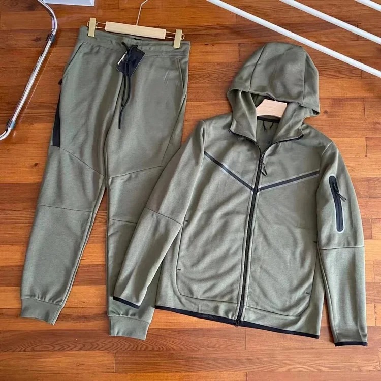 2024 Casual Sports Hooded Men's Side Zipper 490 and 163 Suit