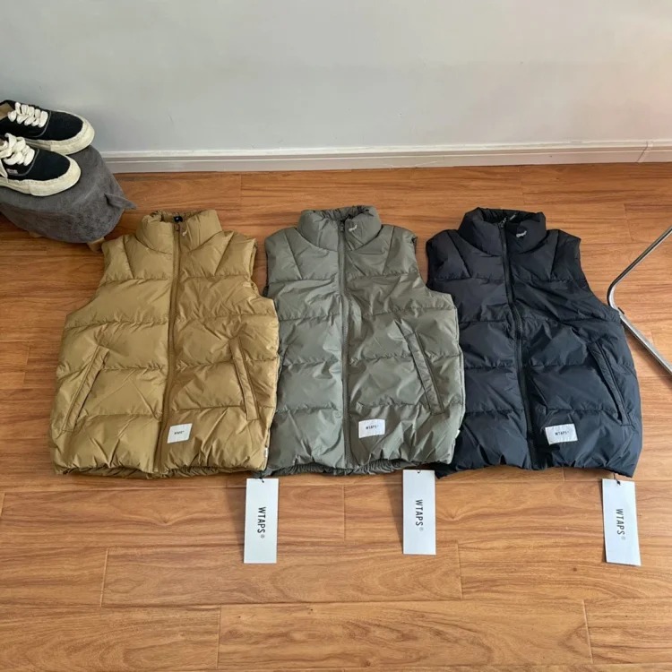 Cross-border foreign trade Wt@ps down vest Nishiyama Toru Japanese solid color warm outdoor windproof functional vest jacket