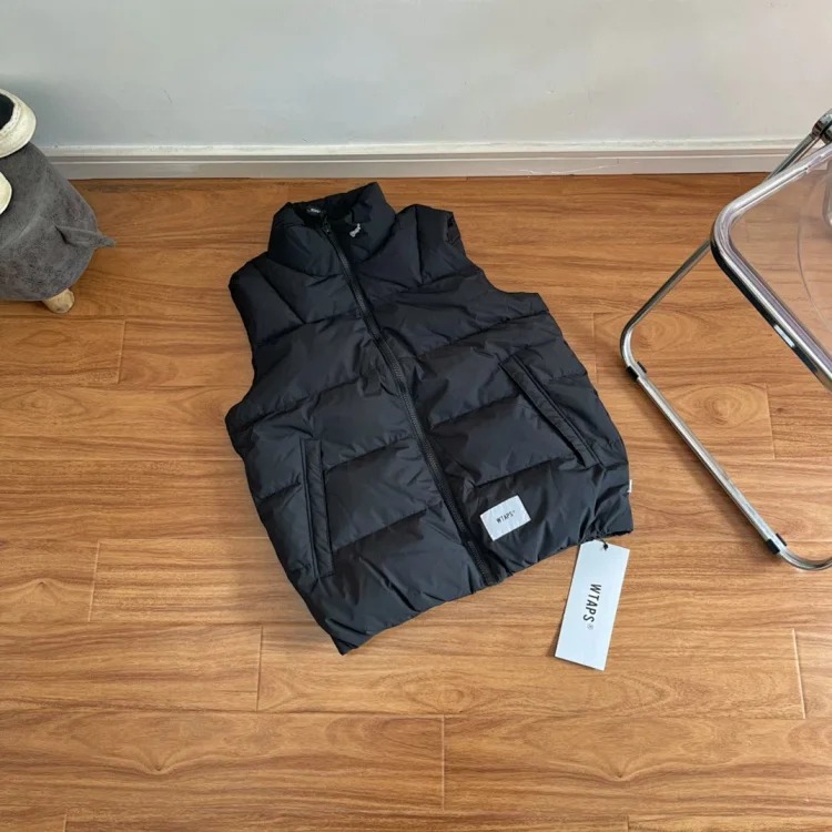 Cross-border foreign trade Wtps down vest Nishiyama Toru Japanese solid color warm outdoor windproof functional vest jacket image 2