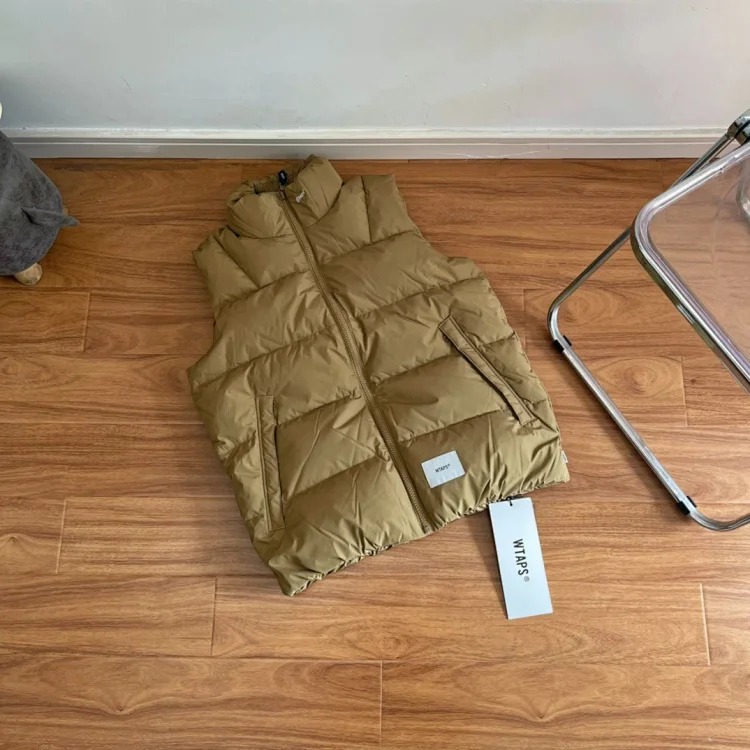 Cross-border foreign trade Wtps down vest Nishiyama Toru Japanese solid color warm outdoor windproof functional vest jacket image 4