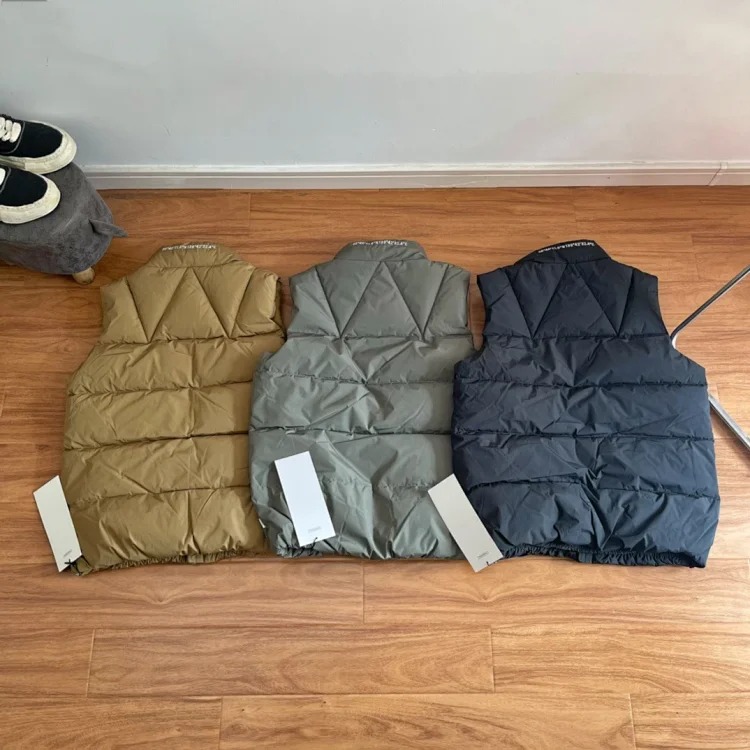 Cross-border foreign trade Wtps down vest Nishiyama Toru Japanese solid color warm outdoor windproof functional vest jacket image 6