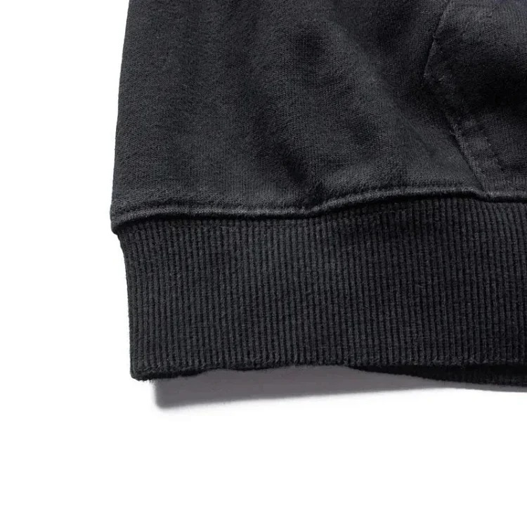 420g heavyweight washed sweatshirt American high street trendy brand travis scott hooded sweatshirt washed spray Ma Liu distressed retro male and female couple autumn Rodeo pure cotton terry