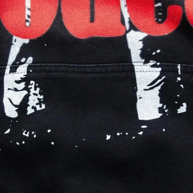 420g heavyweight washed sweatshirt American high street trendy brand travis scott hooded sweatshirt washed spray Ma Liu distressed retro male and female couple autumn Rodeo pure cotton terry