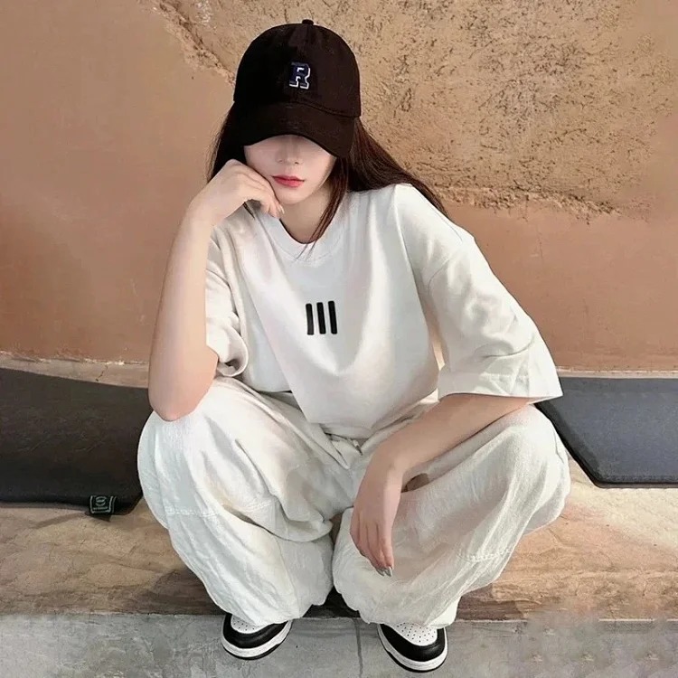 FEAR OF GOD American FOG three vertical short sleeves loose trendy clothes couples T-shirts for men and women image 3