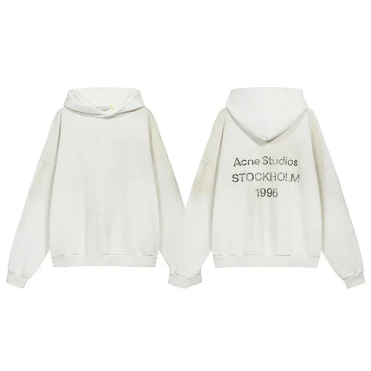 AC washed distressed 1996 letter hoodie image 4