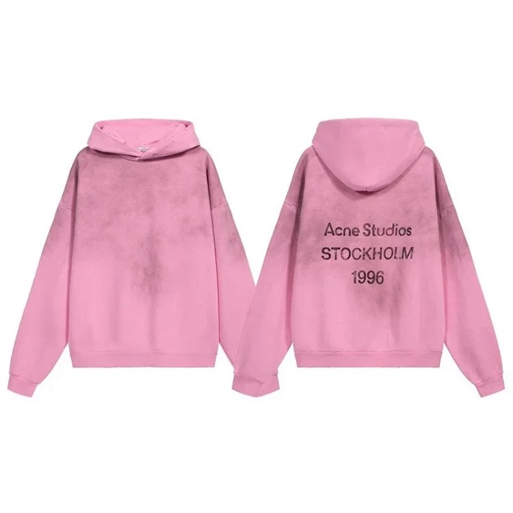AC washed distressed 1996 letter hoodie image 5