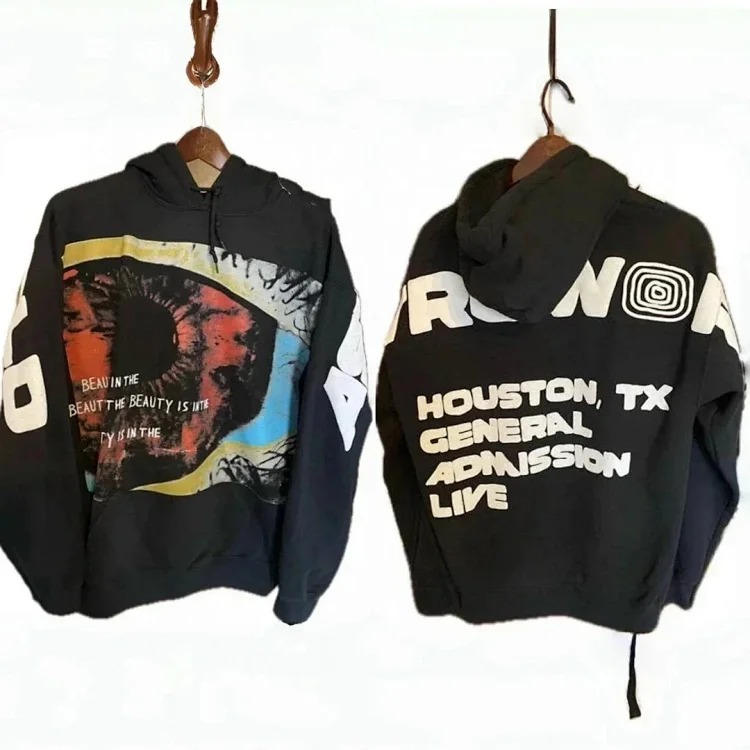 Ink foam printed hoodie plus size sweatshirt