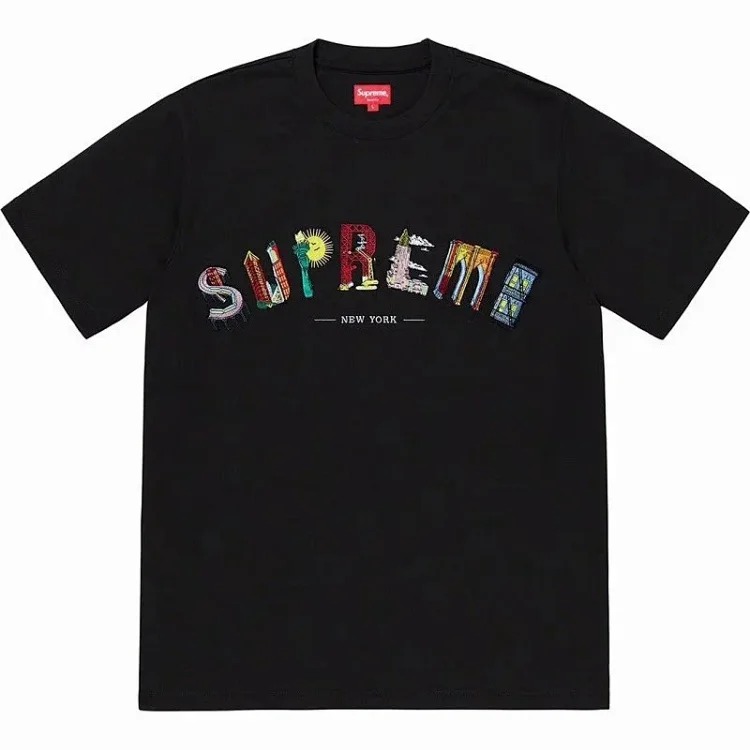 Milan Cross Smoke Classic Lettering Short Sleeve T-Shirt