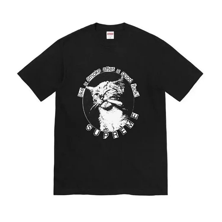 Milan Cross Smoke Classic Lettering Short Sleeve T-Shirt