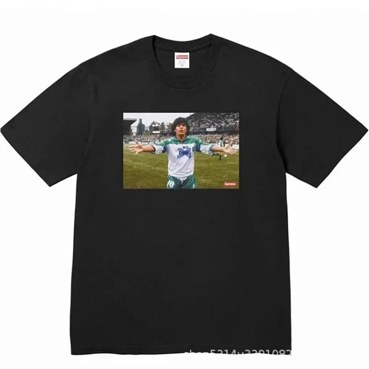 Milan Cross Smoke Classic Lettering Short Sleeve T-Shirt