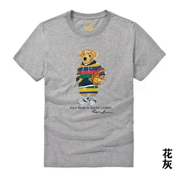 Raff the Bear summer short-sleeved T-shirt for men and women couples