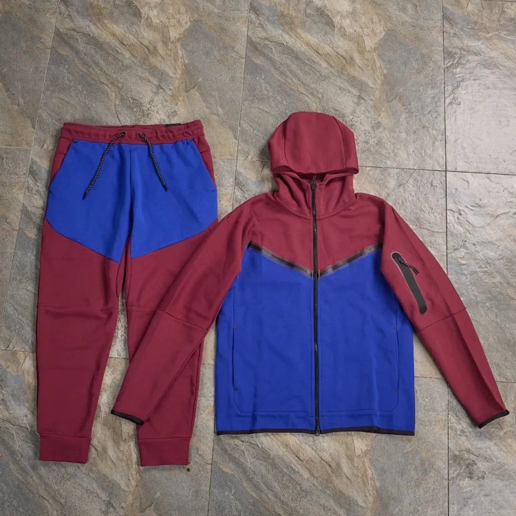 Cross-border hooded zipper shirt suit for men spring and sportswear casual jacket footwear sweatpants two-piece set
