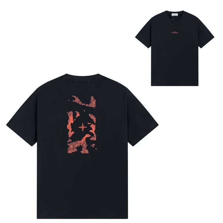 Sitong Island printed T-shirt short sleeves