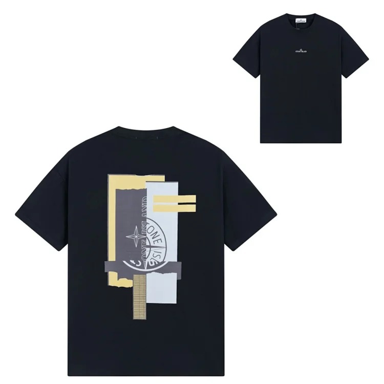 Sitong Island printed T-shirt short sleeves