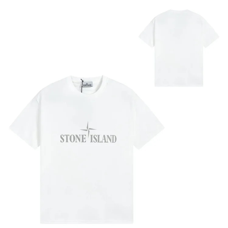 Sitong Island printed T-shirt short sleeves