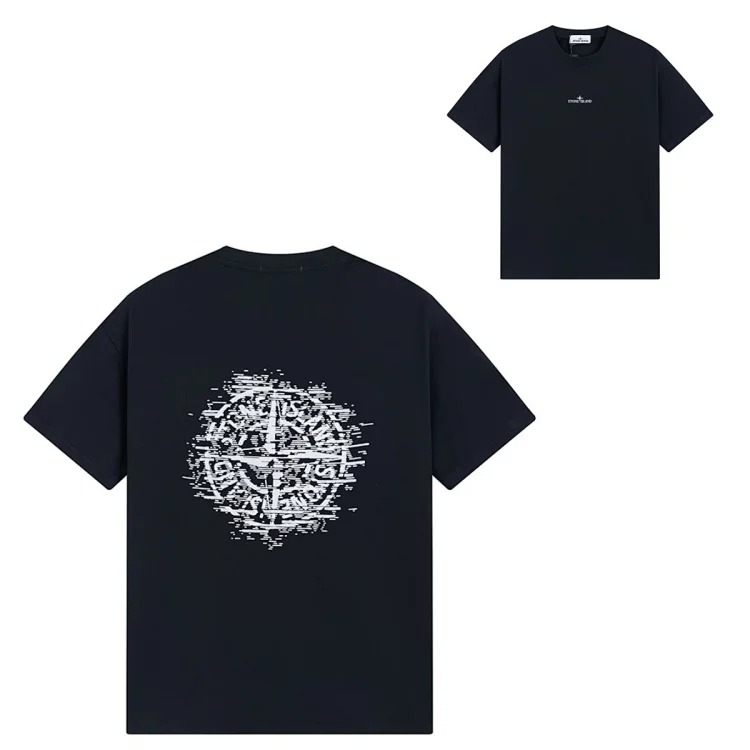 Sitong Island printed T-shirt short sleeves