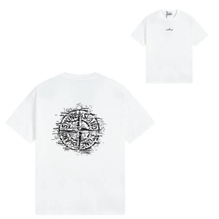 Sitong Island printed T-shirt short sleeves
