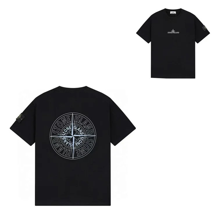 Sitong Island printed T-shirt short sleeves