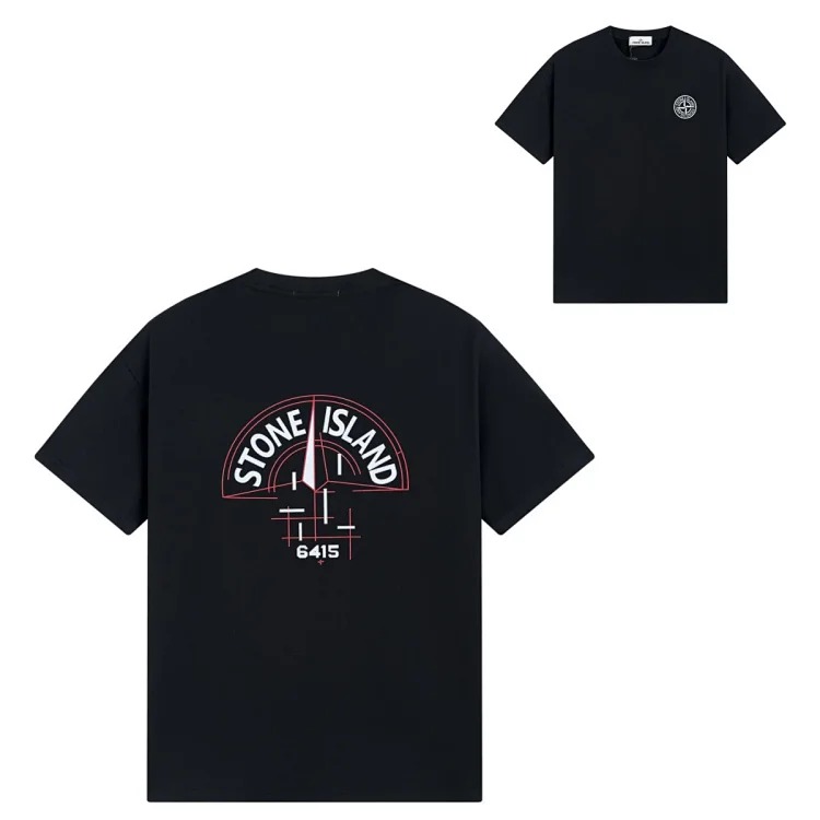 Sitong Island printed T-shirt short sleeves