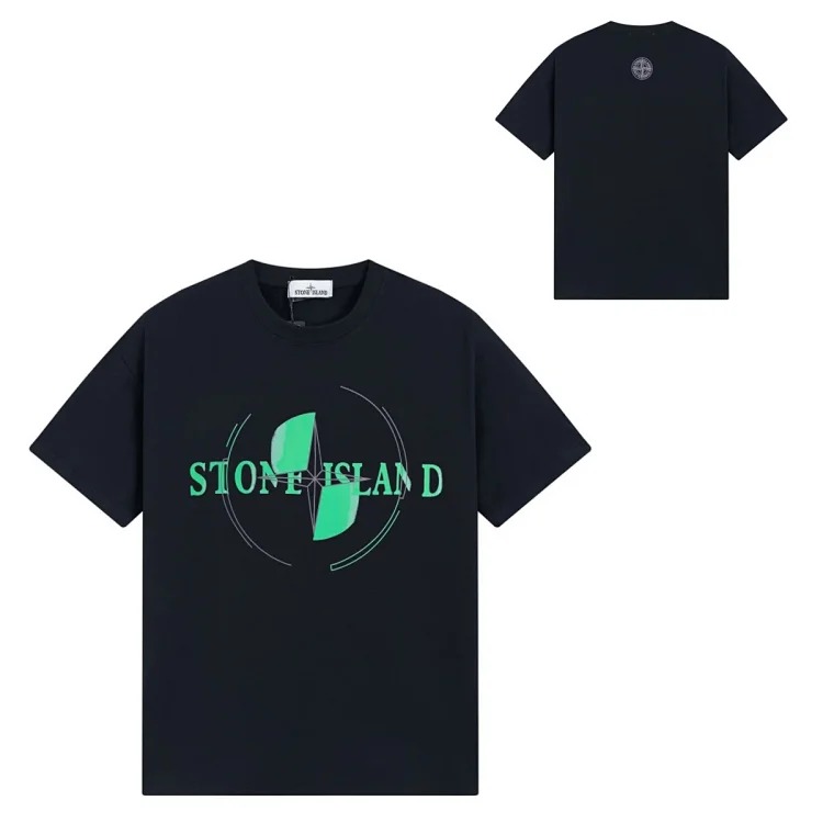 Sitong Island printed T-shirt short sleeves