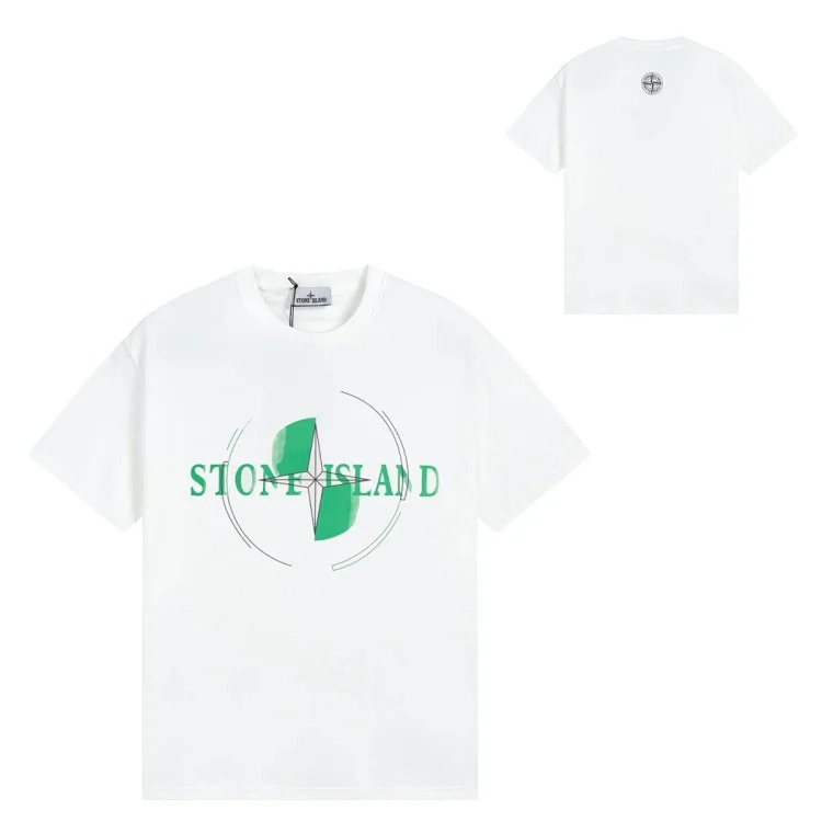 Sitong Island printed T-shirt short sleeves