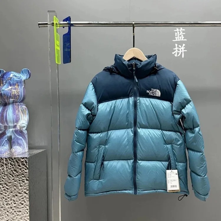 American 1996 down jacket classic splicing down warm couple style
