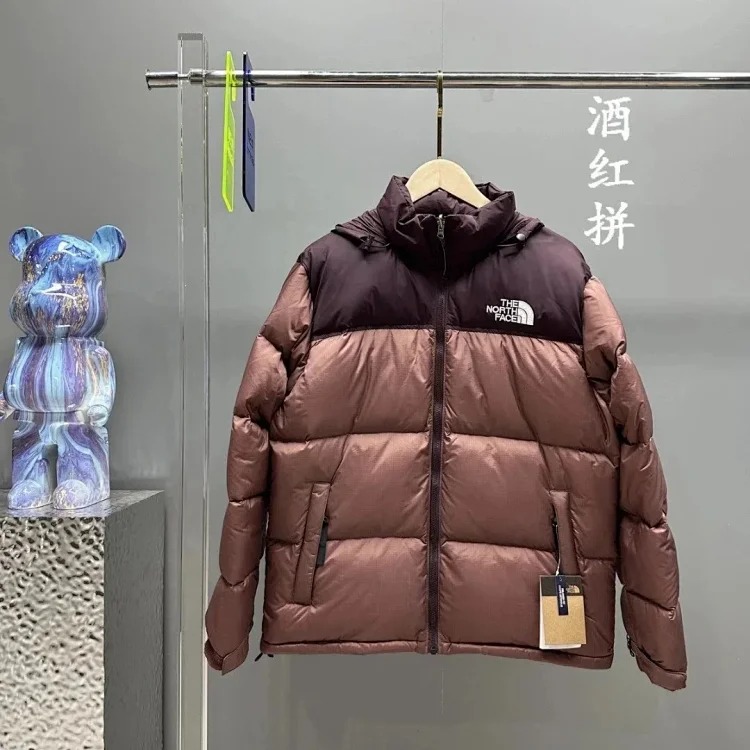 American 1996 down jacket classic splicing down warm couple style