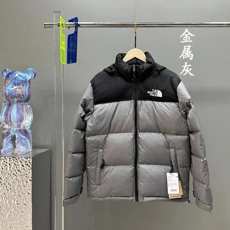 American 1996 down jacket classic splicing down warm couple style