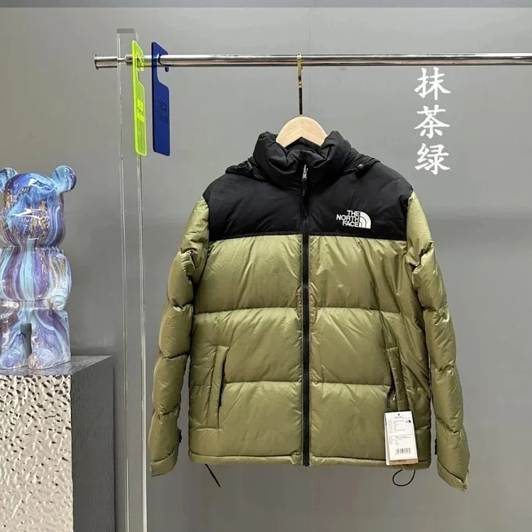 American 1996 down jacket classic splicing down warm couple style