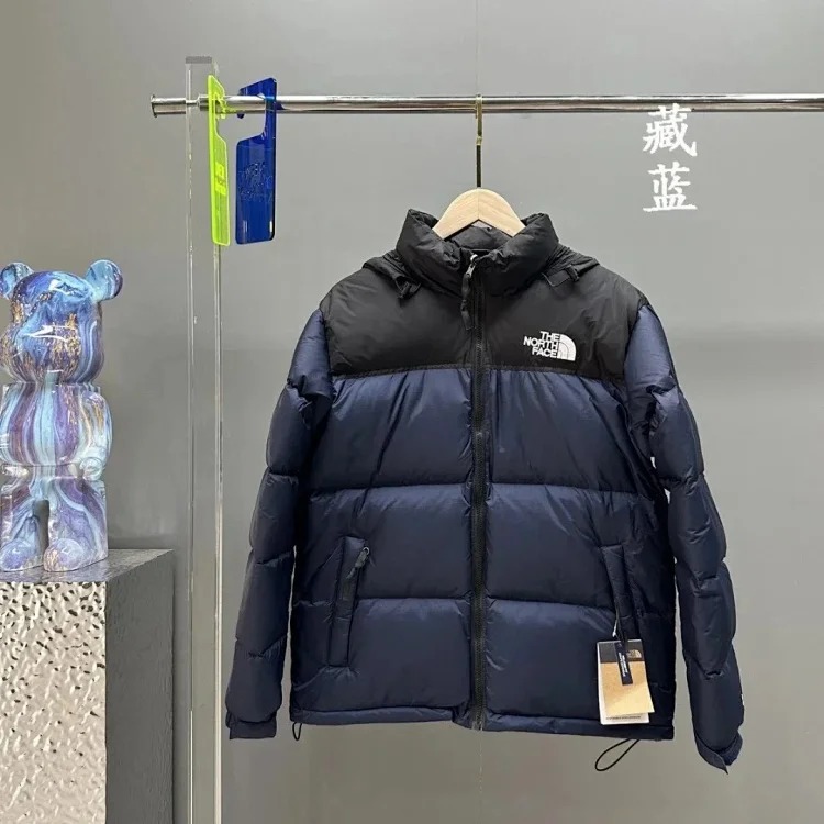 American 1996 down jacket classic splicing down warm couple style