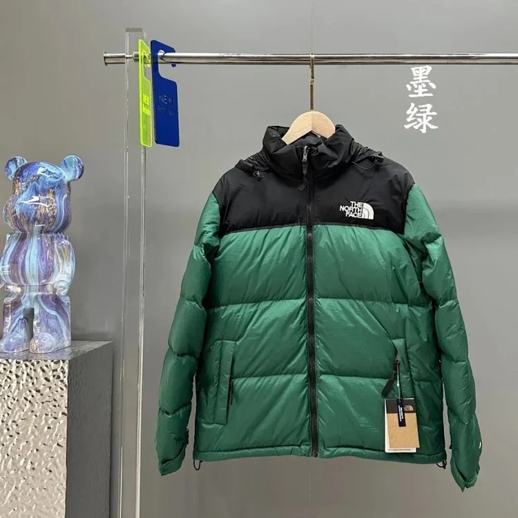 American 1996 down jacket classic splicing down warm couple style