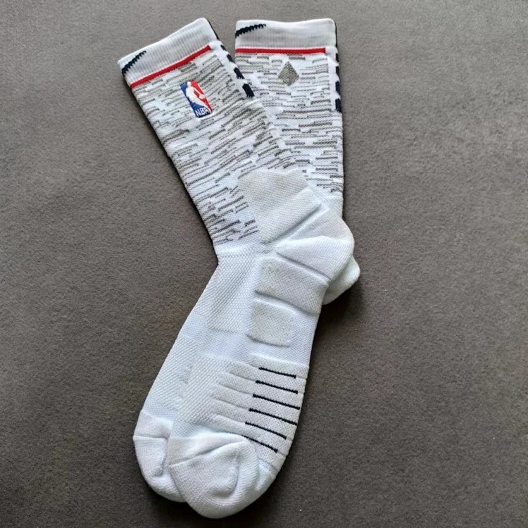 Long basketball socks and towel bottom socks