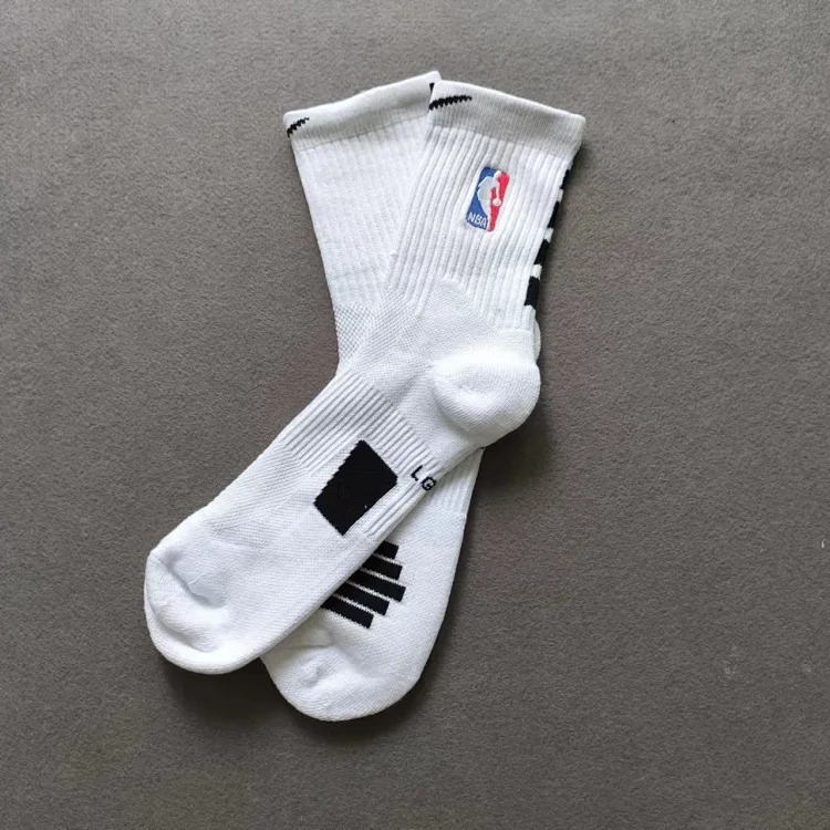 Long basketball socks and towel bottom socks